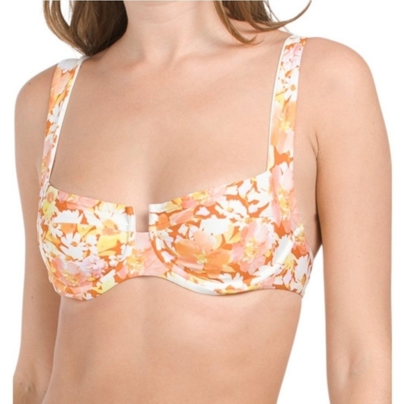 NEW l*space Camellia Top Size Small White Carnations - Picture 1 of 7